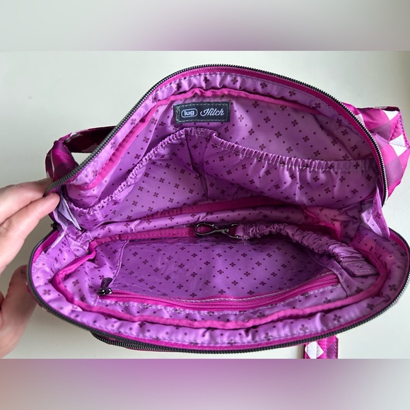 LUG HITCH BELT BAG GINGHAM BERRY NWOT - Picture 2 of 4